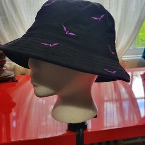 Black and Purple Bucket Hat